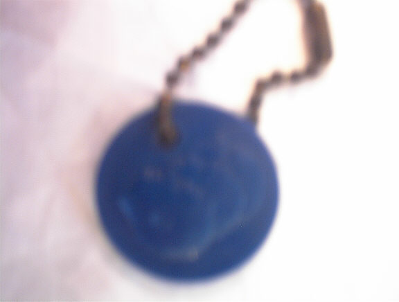 Ca 1950's HENRY FORD BLUE PLASTIC COIN