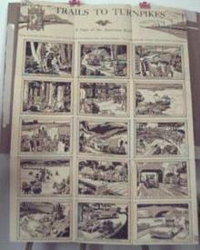 Trails to Turnpikes Poster 1960 antique cars