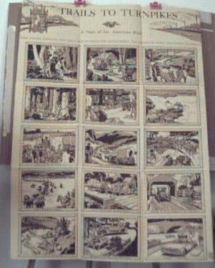 Trails to Turnpikes Poster 1960 antique cars