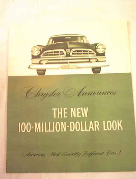 1954 Chrysler New Yorker De luxe brochure