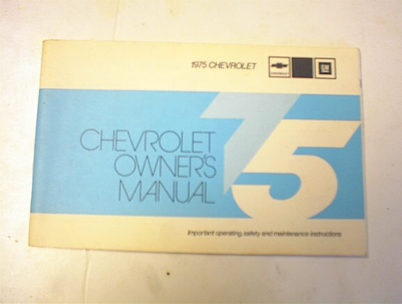 1975 Chevrolet Owner's Manual