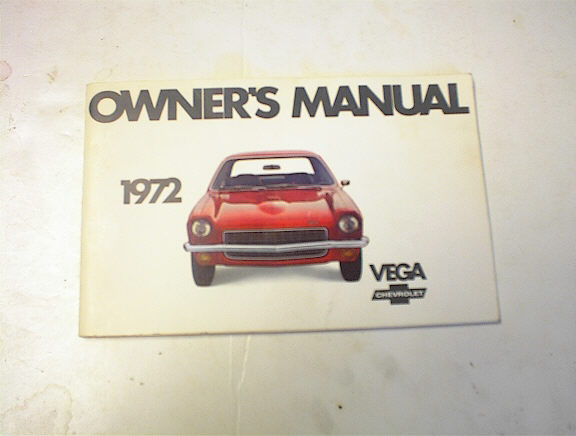 1972 VEGA Chevrolet Owner's Manual