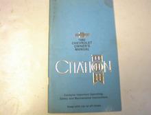 1980 Chevrolet Citation Owner's Manual