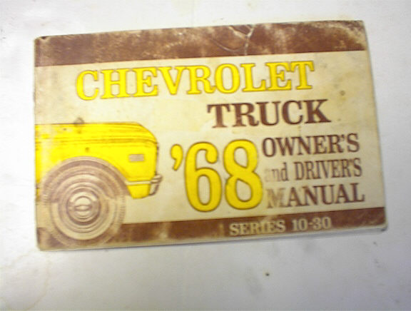 1968 Truck Series 10-30 Owner's Manual