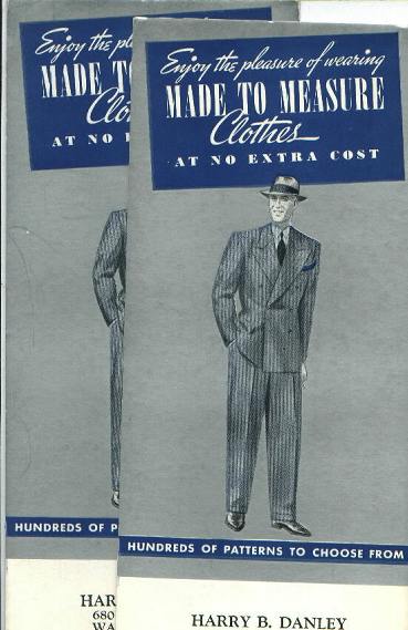 Ad (2) Harry B. Danley, Tailor , circa 1950