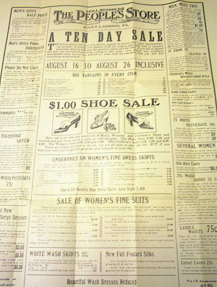 Ca 1900 Geo.L.Reynolds The People Store Ad