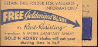 Gold'N Honey Razor Blade Sample sealed