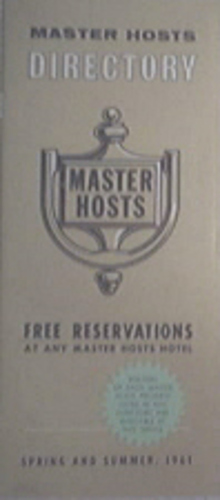 1961 Master Hosts Hotel Directory