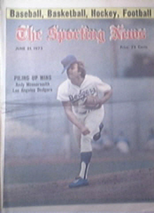The Sporting News 6/21/1975 Andy Messersmith cover