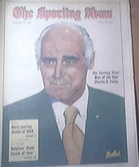 The Sporting News 1/6/1973 Charlie O. Finley Cover