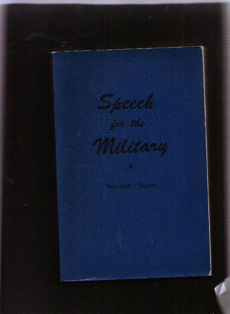 Speech for the Military, 1943