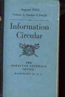 Information Circulars 1942-43 14 booklets