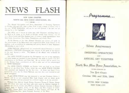 North Sea Mine Force Assoc Silver Anniversary