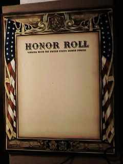 Honor Roll Poster great design unused 1942