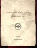 American naval engineers banquet seating 1946