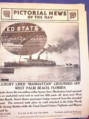 LUXURY LINER'MANHATTAN'GROUND JANUARY 15,1941