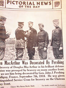 WHEN MACARTHUR WAS DECORATED BY PERSHING 1942