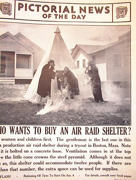 WHO WANTS TO BUY AN AIR RAID SHELTER 12-19-41