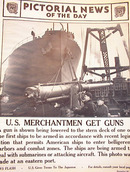 U.S MERCHANTMEN GET GUNS NOV 28,1941 PHOTO