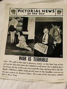 AUGUST 6,1941 WAR IS TERRIBLE HORSE CABBIE