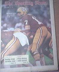 The Sporting News 11/13/1971 Washington's Bill Kilmer