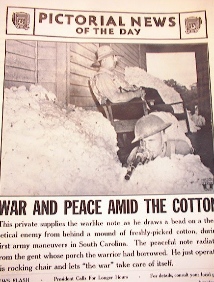 WAR AND PEACE AMID THE COTTON NOV 5,1941