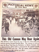 OLD BRASS CANNON DRAWN BY OXEN MARCH 25,1941