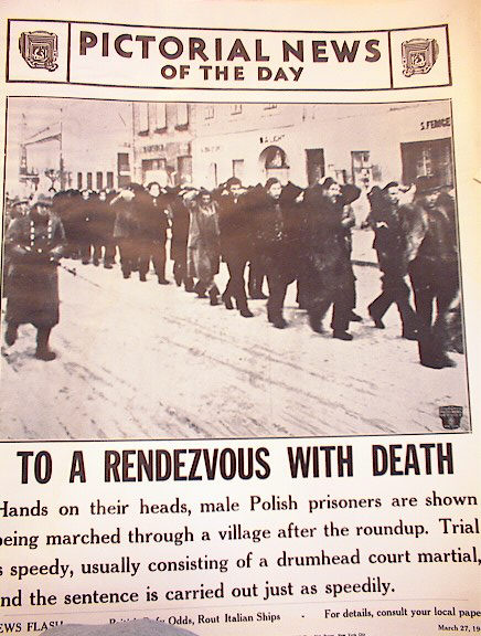 TO A RENDEZVOUS WITH DEATH MARCH 27,1941