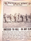 PHOTO OF SEVEN DIFFERENT UNIFORMS 3-18-1942