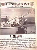 ANTI-AIRCRAFT GUN ON A SHIP. PHOTO 3-4-1942