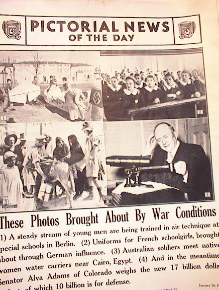 PHOTOS BROUGHT ABOUT BY WAR CONDITIONS