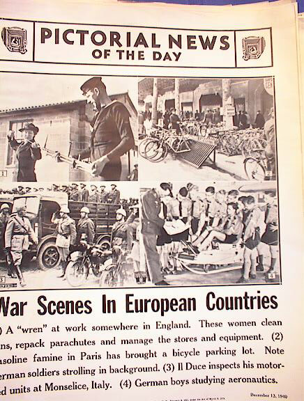 WAR SCENES IN EUROPEAN COUNTRIES 12-13-1940