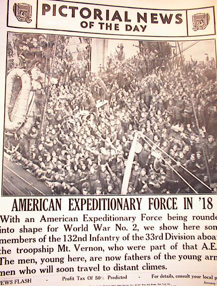 PHOTO OF THE 132nd INFANTRY OF 33rd DIVISON