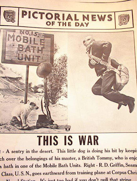THIS IS WAR A PHOTO OF MOBILE BATH UNIT 1942