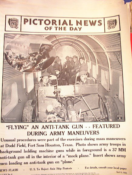 FLYING AN ANTI-TANK GUN APRIL 2,1941