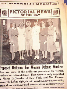 PHOTO OF UNIFORMS FOR WOMEN DEFENSE WORKERS