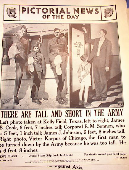 THERE ARE TALL AND SHORT IN THE ARMY 5-11-41