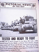 PHOTO OF TEST OF 28-TON M-3 TANKS JUNE 26,42