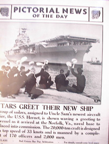 GREAT PHOTO OF THE U.S.S. HORNET 1941