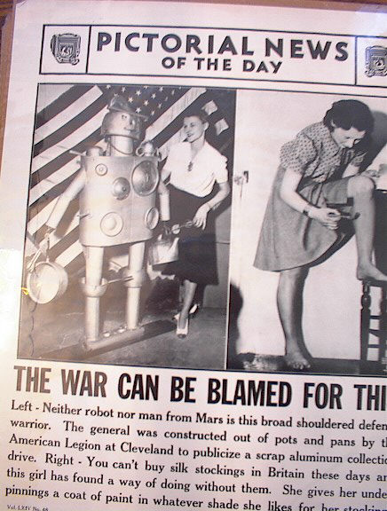 THE WAR CAN BE BLAMED FOR THIS PHOTO 1941