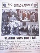 PRESIDENT SIGNS DRAFT BILL PHOTO 1940