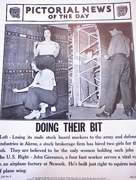 PHOTOS OF WOMEN DOING THEIR BIT 4-25-1941