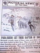 PARA-SKIERS GET THEIR BAPTISM OF SNOW 1942