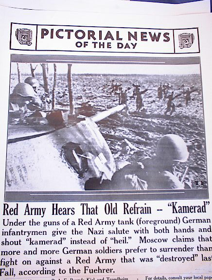RED ARMY HEARS THAT OLD REFRAIN'KAMERAD'PHOTO