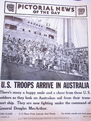 PHOTO OF U.S. TROOPS ARRIVE IN AUSTRALIA 1942
