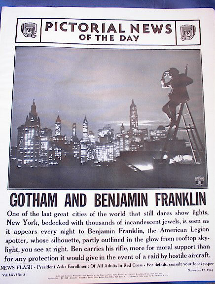 GOTHAM AND BENJAMIN FRANKLIN PHOTO 1941