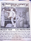 PHOTO OF J.EDGAR HOOVER WITH GAS PROTECTION