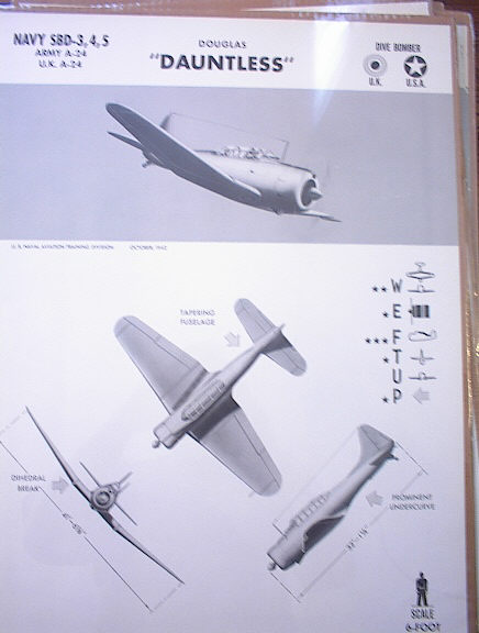 DOUGLAS 'DAUNTLESS' U.K. U.S.A. DIVE BOMBER.