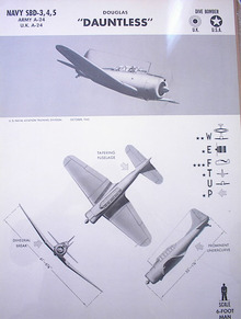 DOUGLAS 'DAUNTLESS' U.K. U.S.A DIVE BOMBER