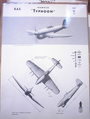 HAWKER 'TYPHOON' U.K. FIGHTER.1943 RARE